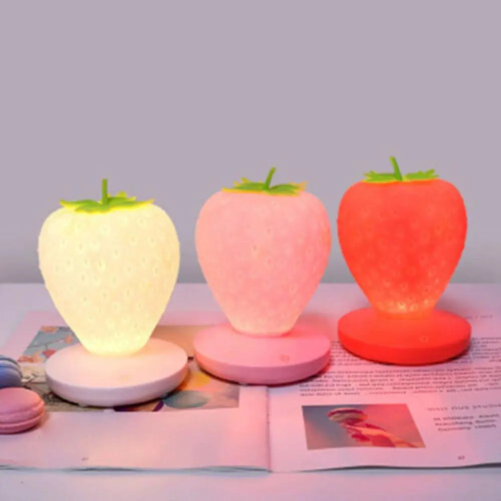 Cute LED Strawberry Lamp